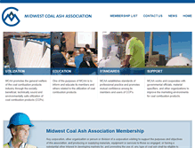 Tablet Screenshot of midwestcoalash.com